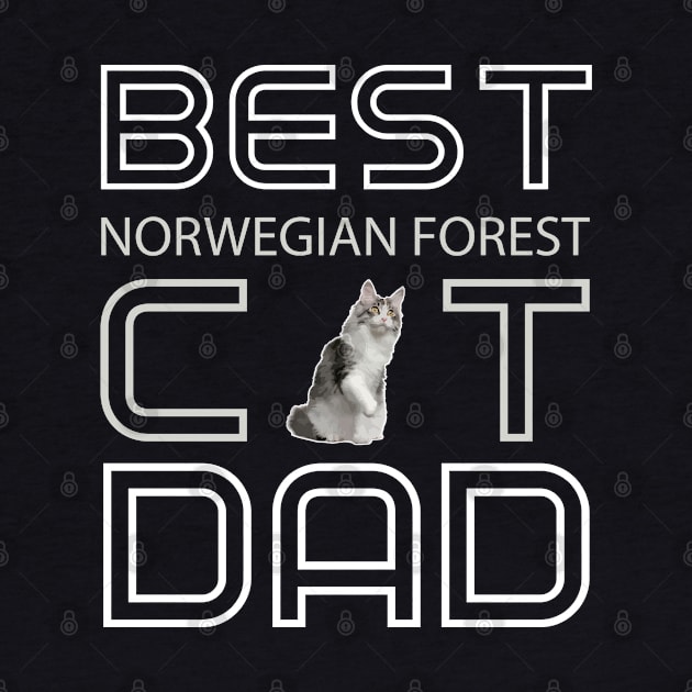 Norwegian Forest Cat Dad by AmazighmanDesigns